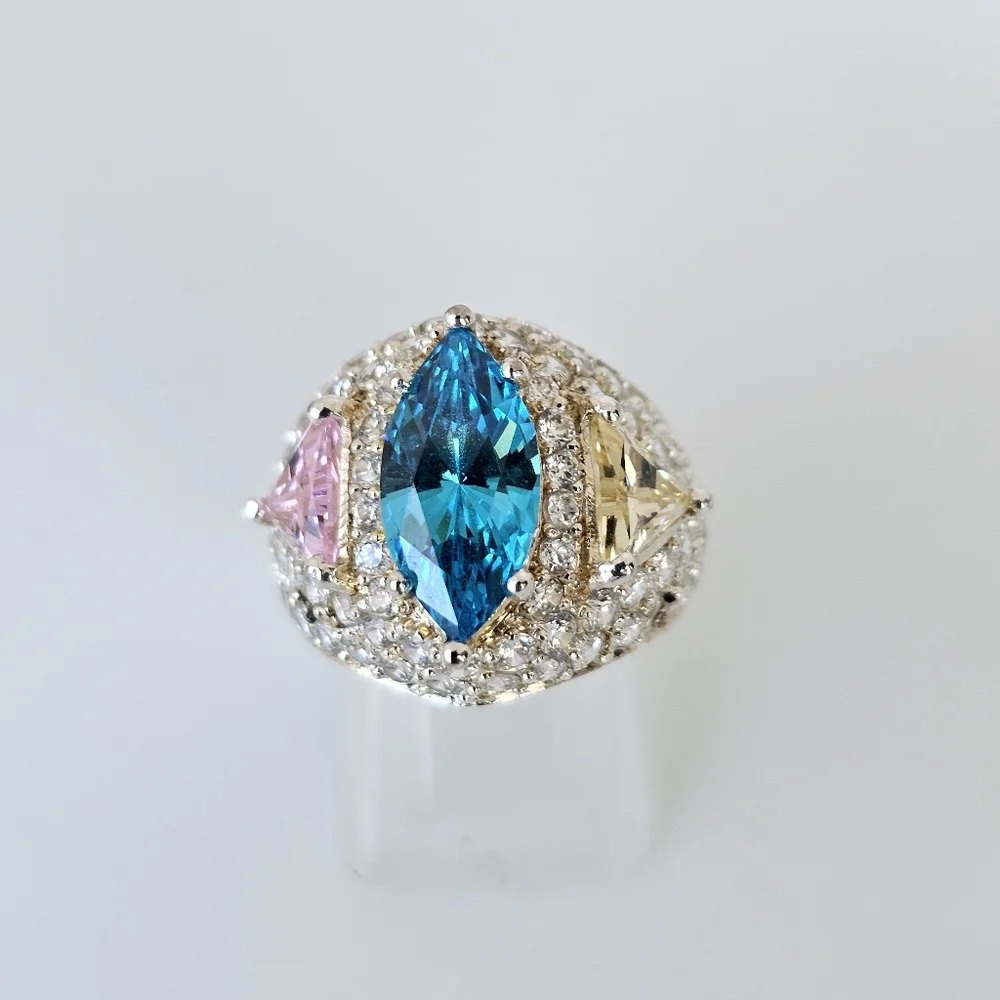 Authentic Victoria Wieck Absolute Ring Sterling Silver Size 5.5 - Picture 6 of 6